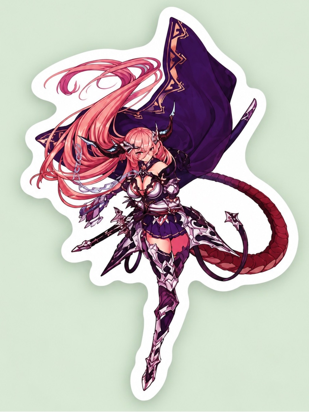 Fighter | Bikini Warriors | Anime Fantasy Vinyl Sticker
